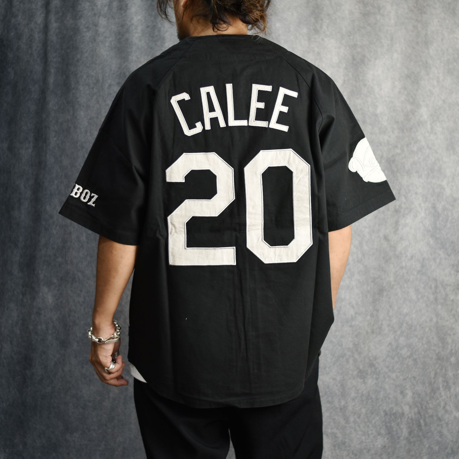 CALEE - × KEBOZ BASEBALL SHIRT (BLACK) / × ケボズ ベースボール シャツ | chord online  store