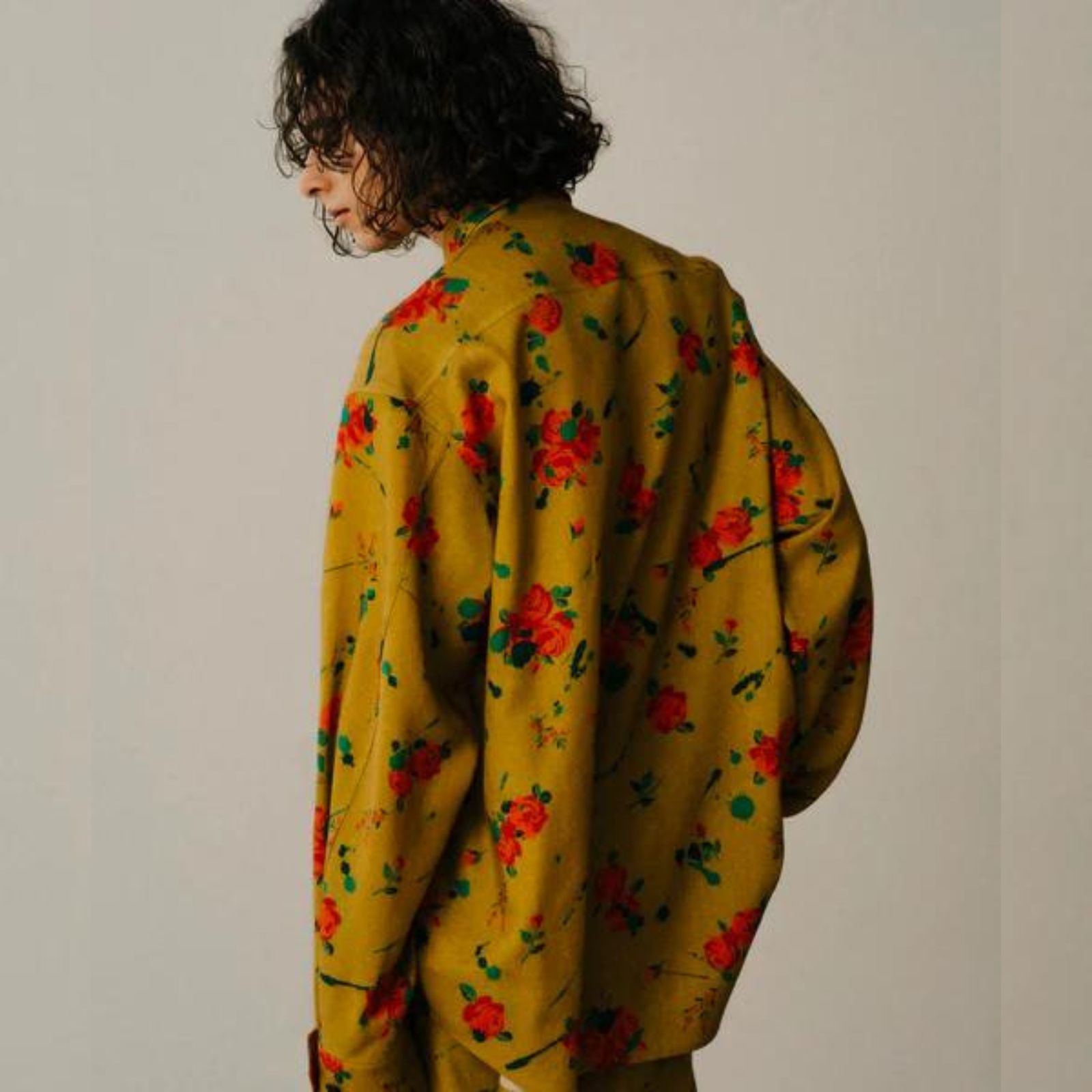 ORIGINAL FLOWER PRINT SHIRT （ROSE DRIP） / フラワー柄 プリントシャツ