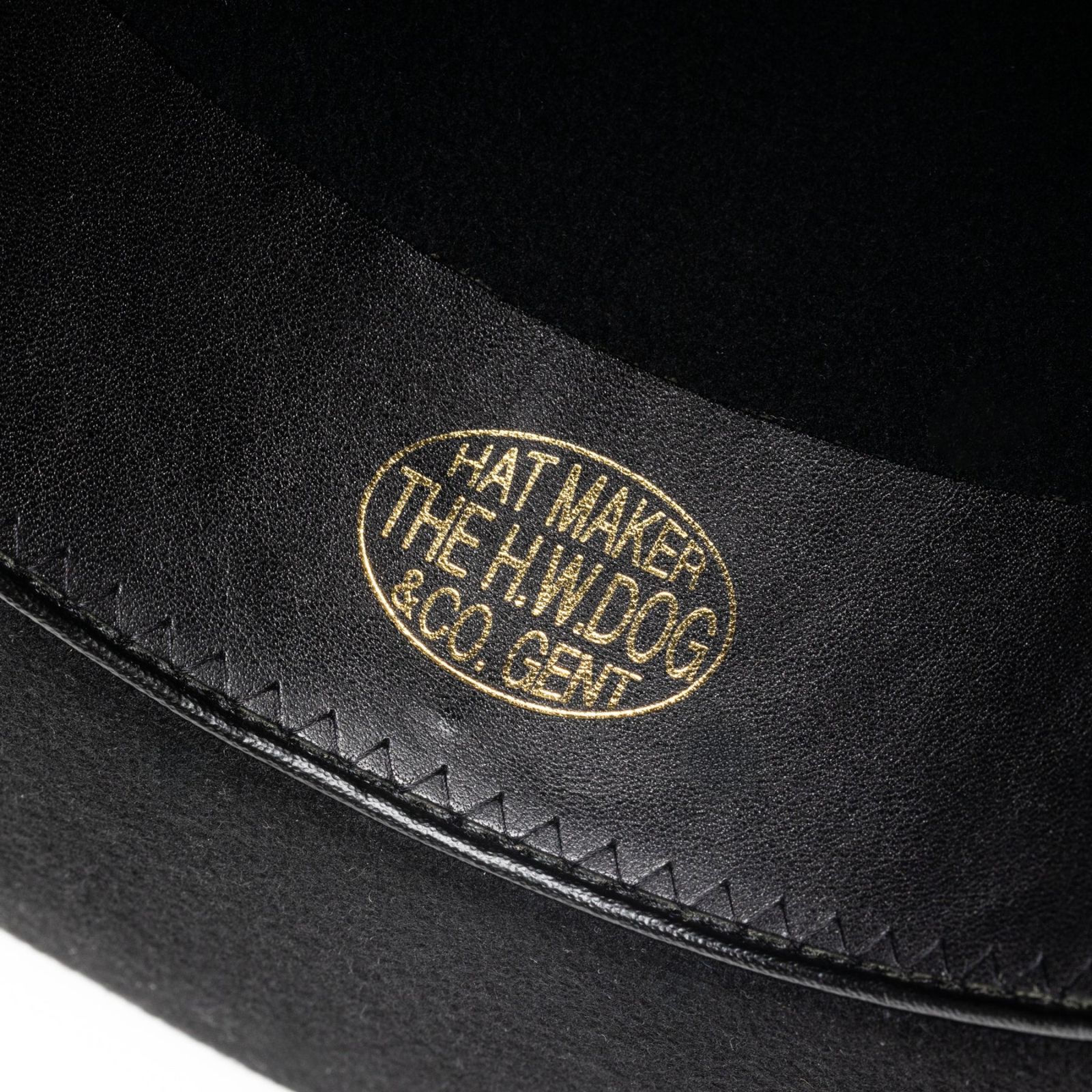× THE H.W.DOG&CO. WOOL HAT (BLACK) / ザ エイチダブリュウ ドッグアンドコー ウール 中折れハット
