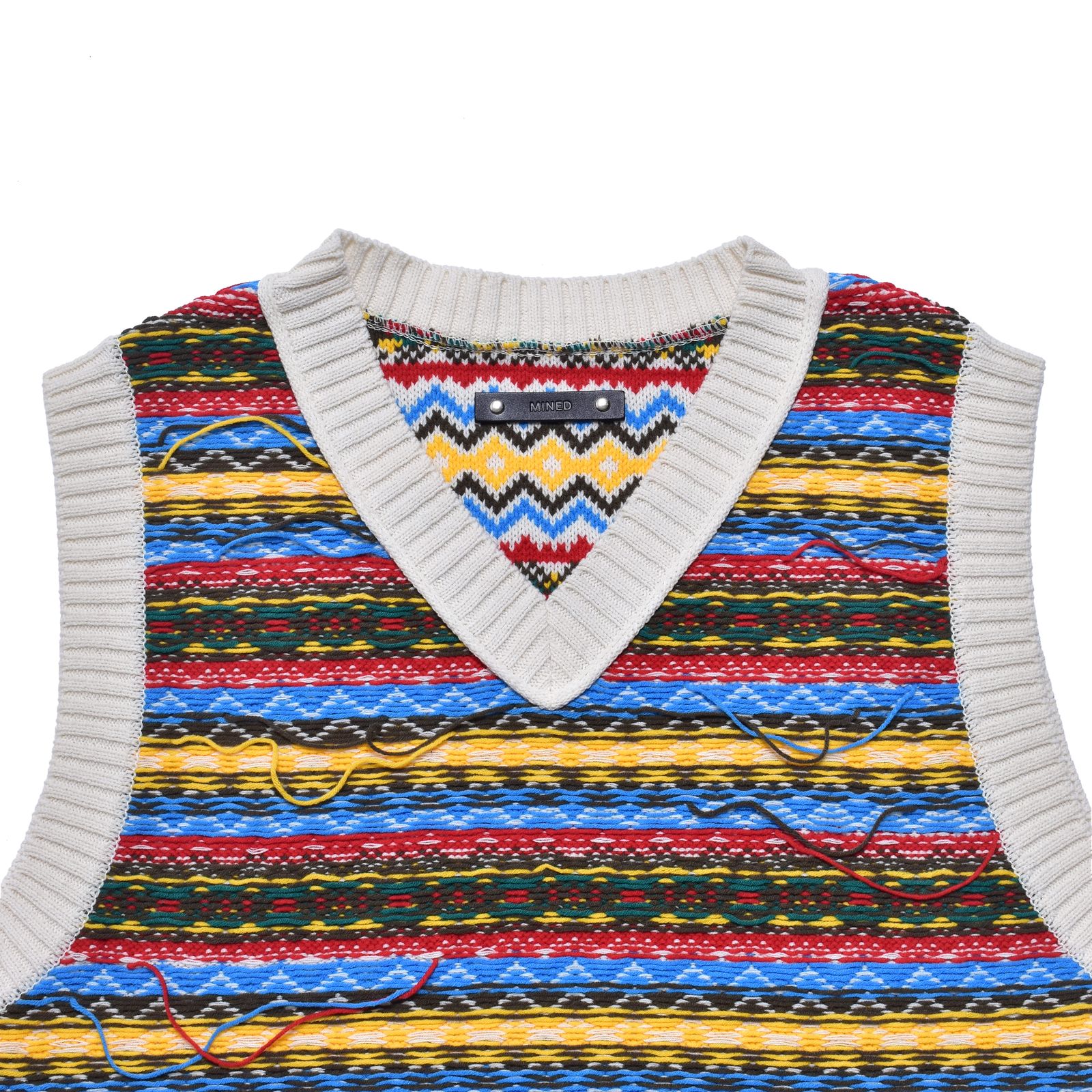 Inside-out Fair Isle Knit Vest （WPT）｜ニット ベスト｜2603-6002