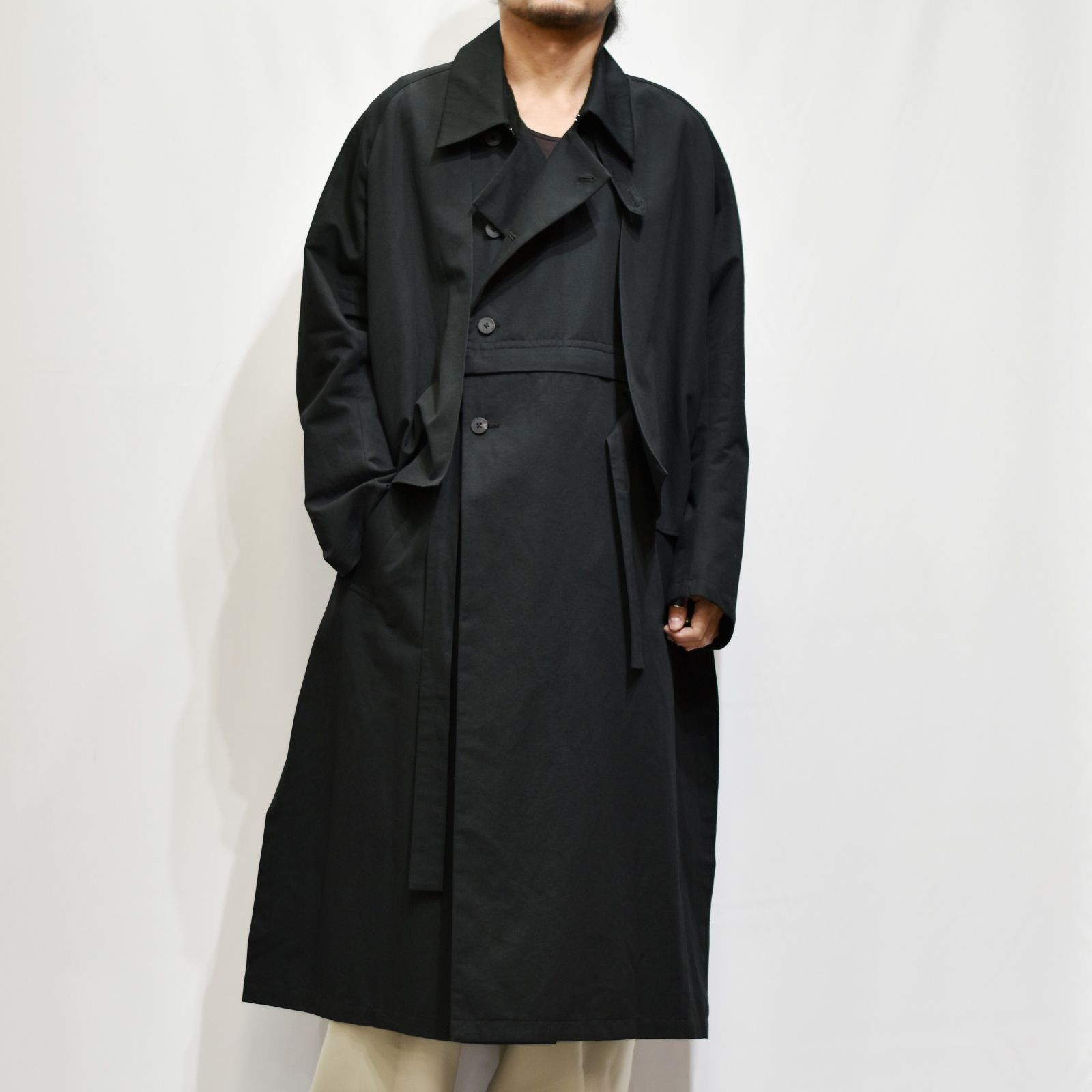 Licht Bestreben - デタッチャブルトレンチコート / LB22SS-CO01-CL (BLACK) | chord online  store