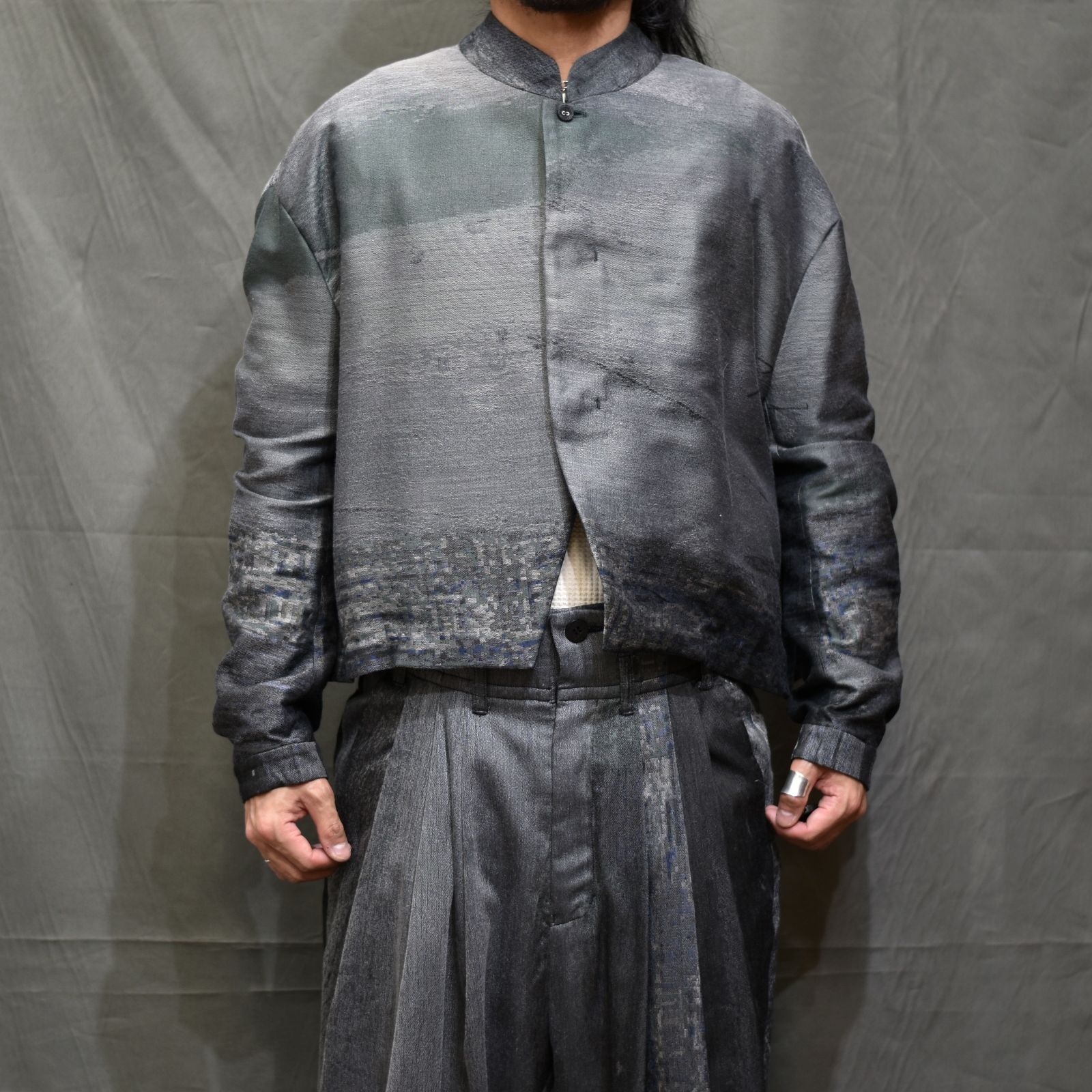 ショートシャツジャケット / LB22SS-SH04-JQ (SKY BLUE GREY)