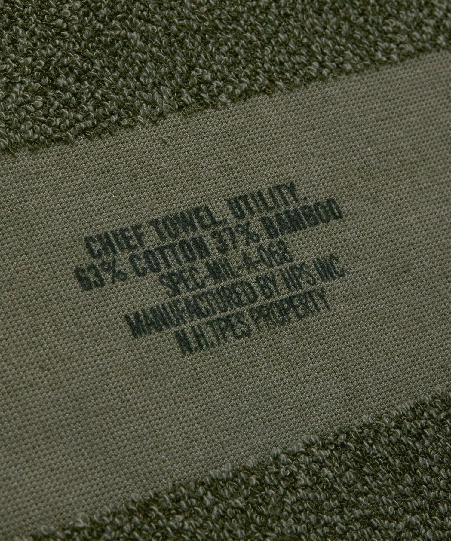 TEST PRODUCT EXCHANGE SERVISE × HIPPOPOTAMUS HAND TOWEL（D.KHAKI） / ハンドタオル (ダーク カーキ)
