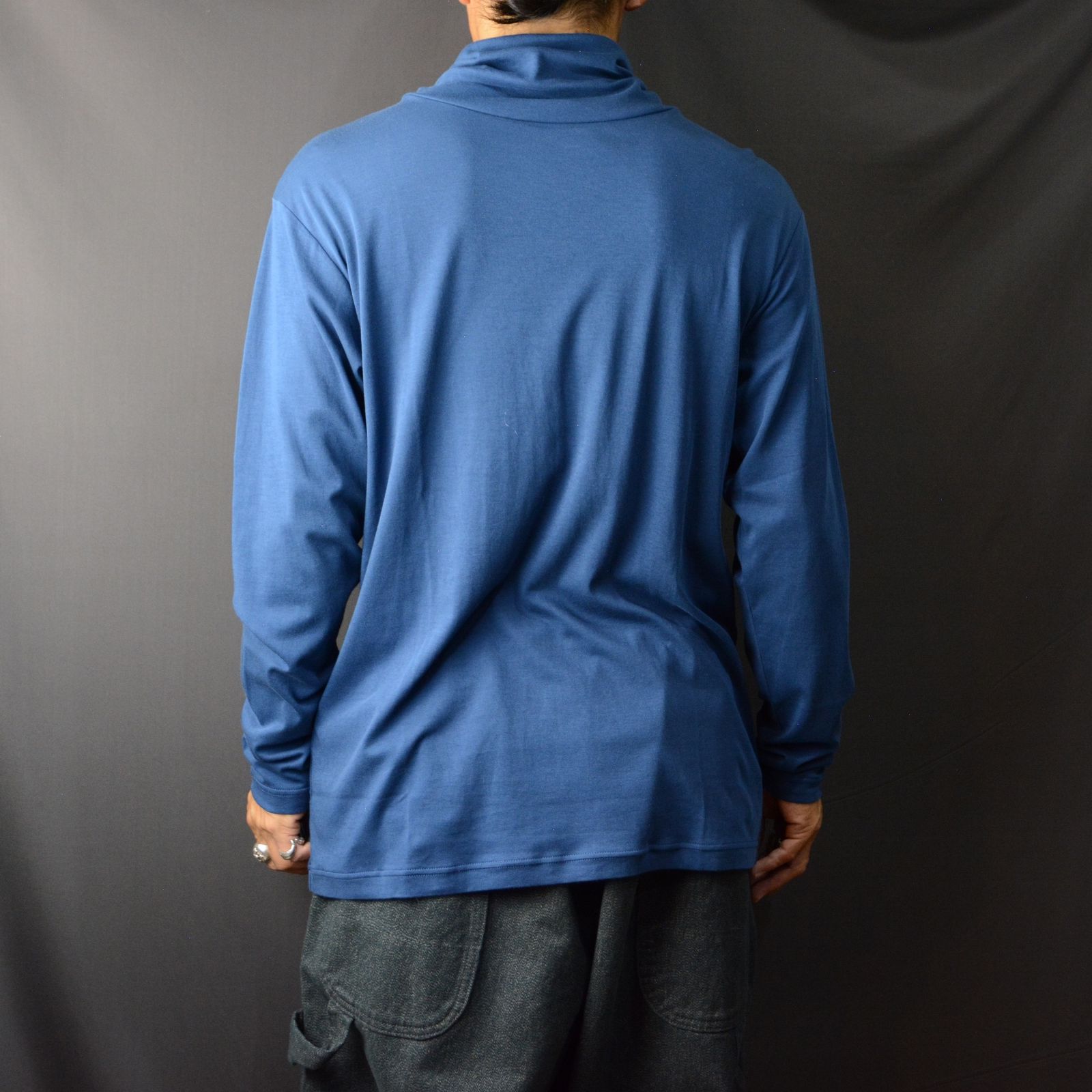 Porter Classic - turtleneck cutsew (BLACK) - タートルネック