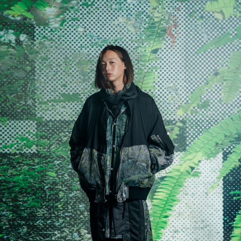 FACETASM - FOREST PATCHED MA-1 (BLACK×GREEN) / 森林