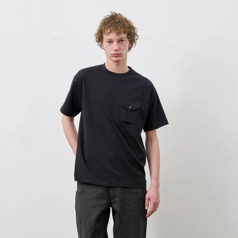 Y1935 POCKET TEE （BLACK）｜ ポケット Tシャツ （ブラック） 602-261-14