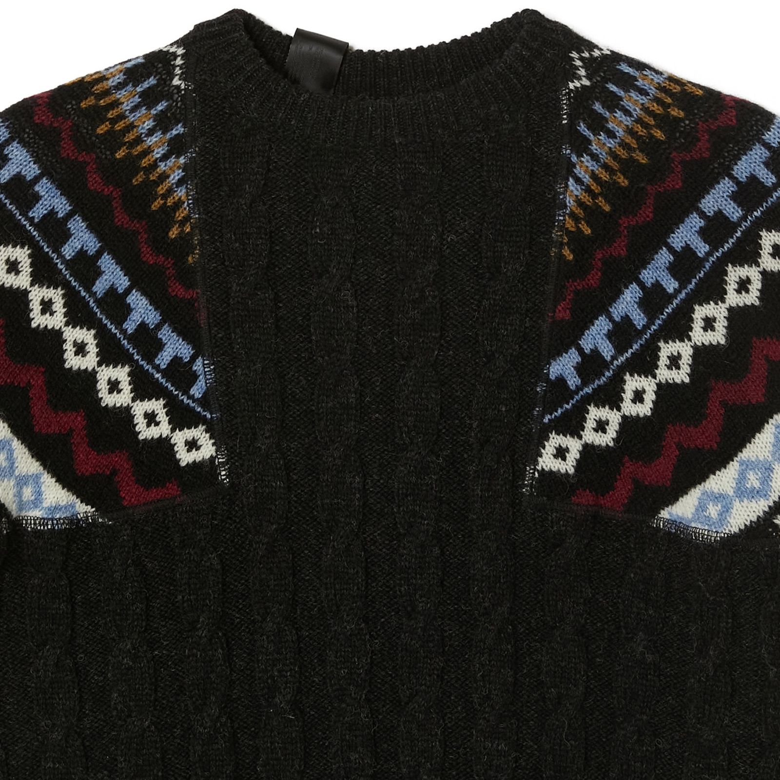 NORDIC PATTERN KNIT （CHARCOAL / チャコール） ノルディック ニット｜2262-KT20-030