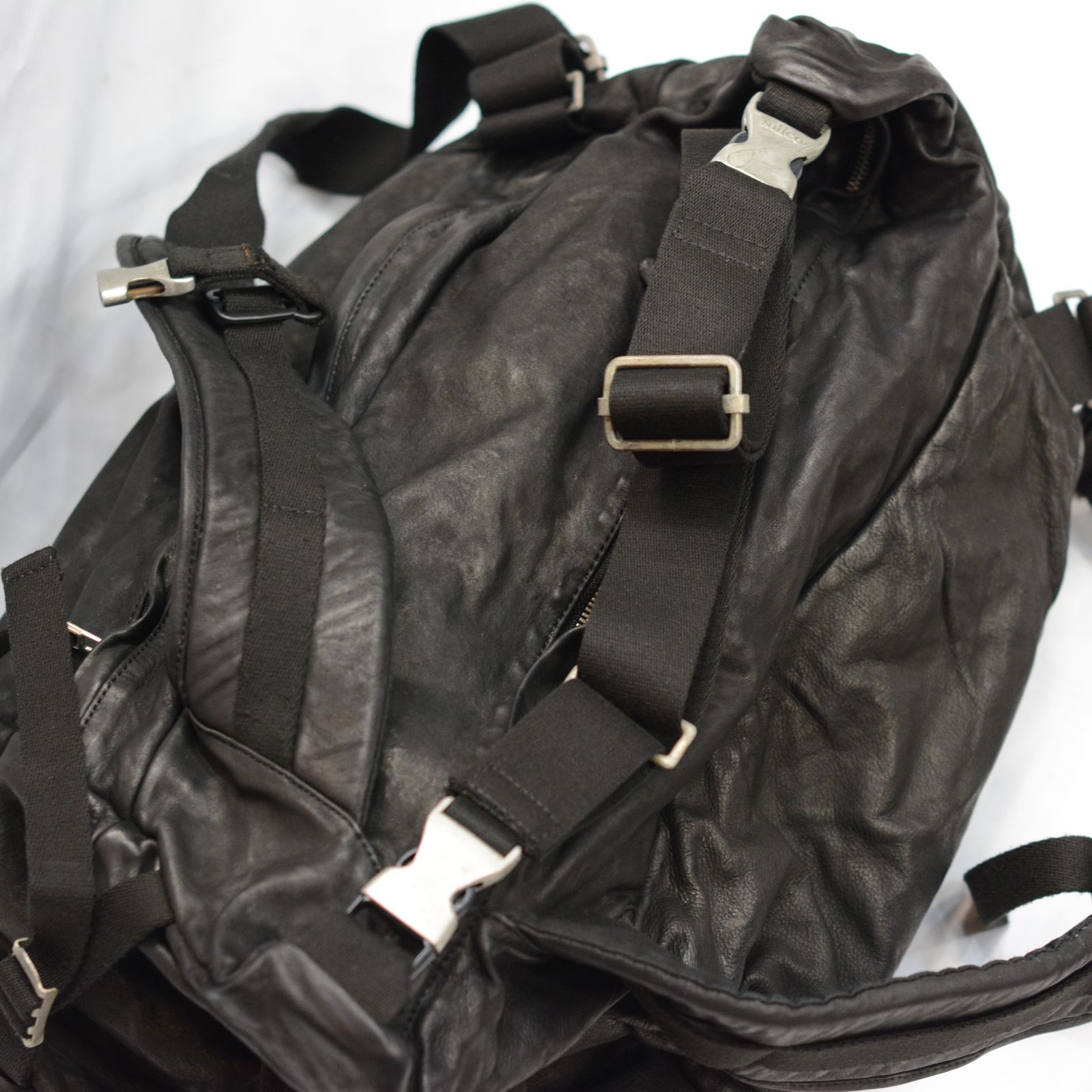 COMPOSITION 3WAY レザーバッグ　黒　イサムカタヤマ ISAMU KATAYAMA BACKLASH - イタリーキップレザー製品染め 0.8mm