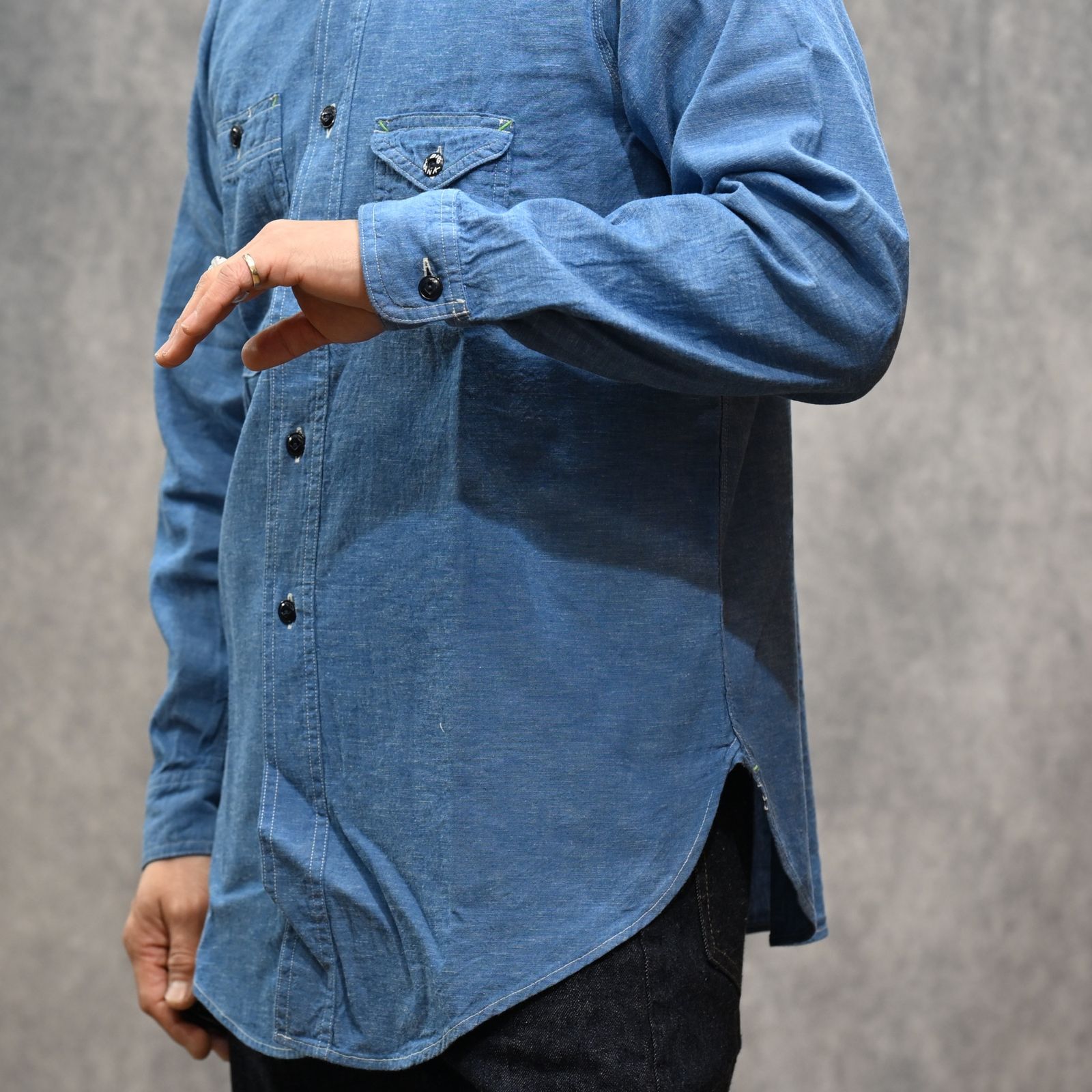 1935 ORIGINAL CHAMBRAY （BLUE GREY）｜シャンブレーシャツ （ブルーグレー）