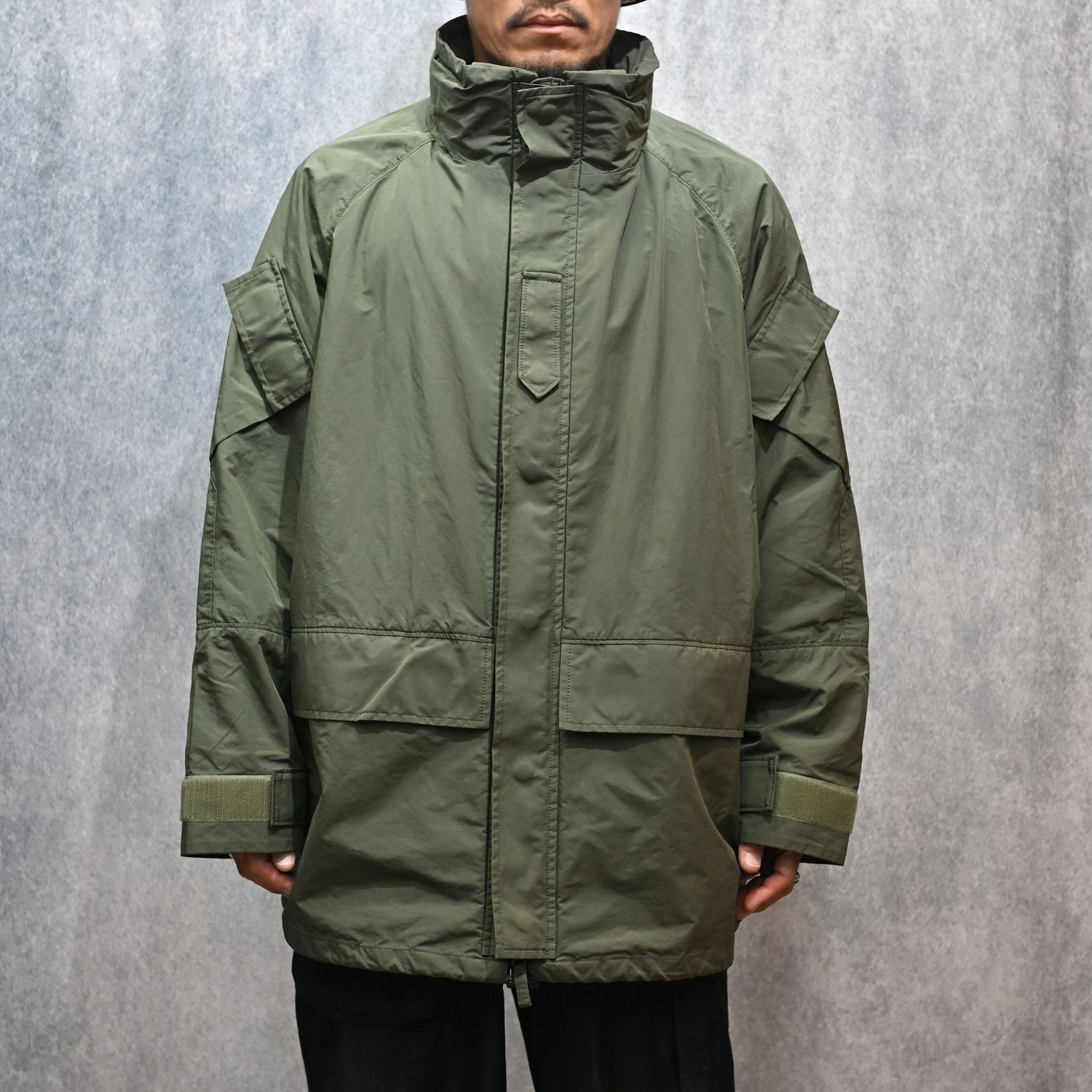 WEATHER MILITARY JACKET / LINER NYLON ZU CONNECTION  （KHAKI)｜ウェザーミリタリー ジャケット （カーキ） PC-026-2988-52