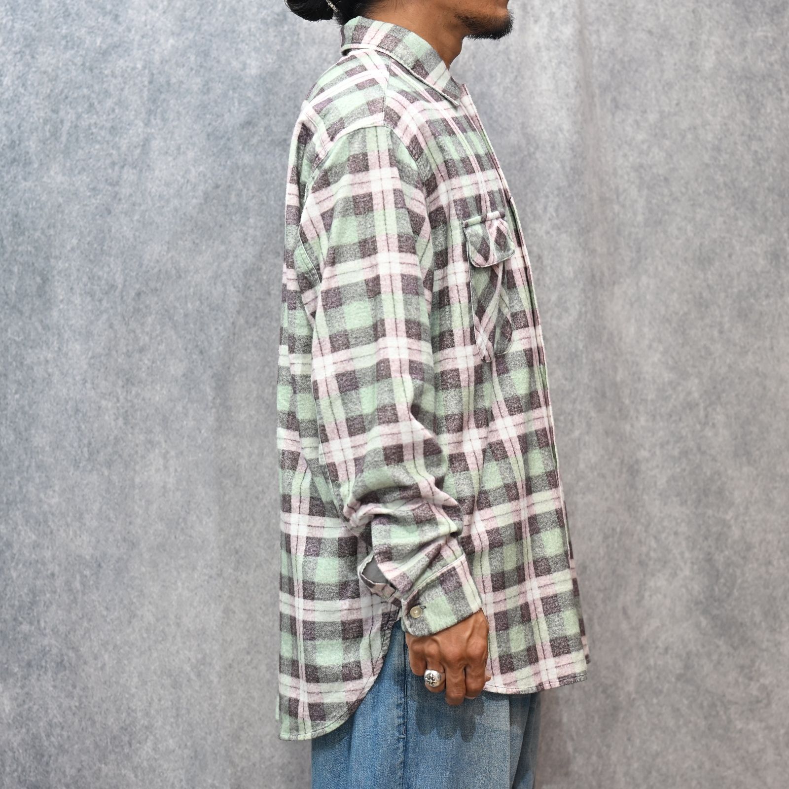 × BIG MAC SHIRT （GRN CHECK）｜× ビッグマック チェックシャツ｜2252-SH60-025
