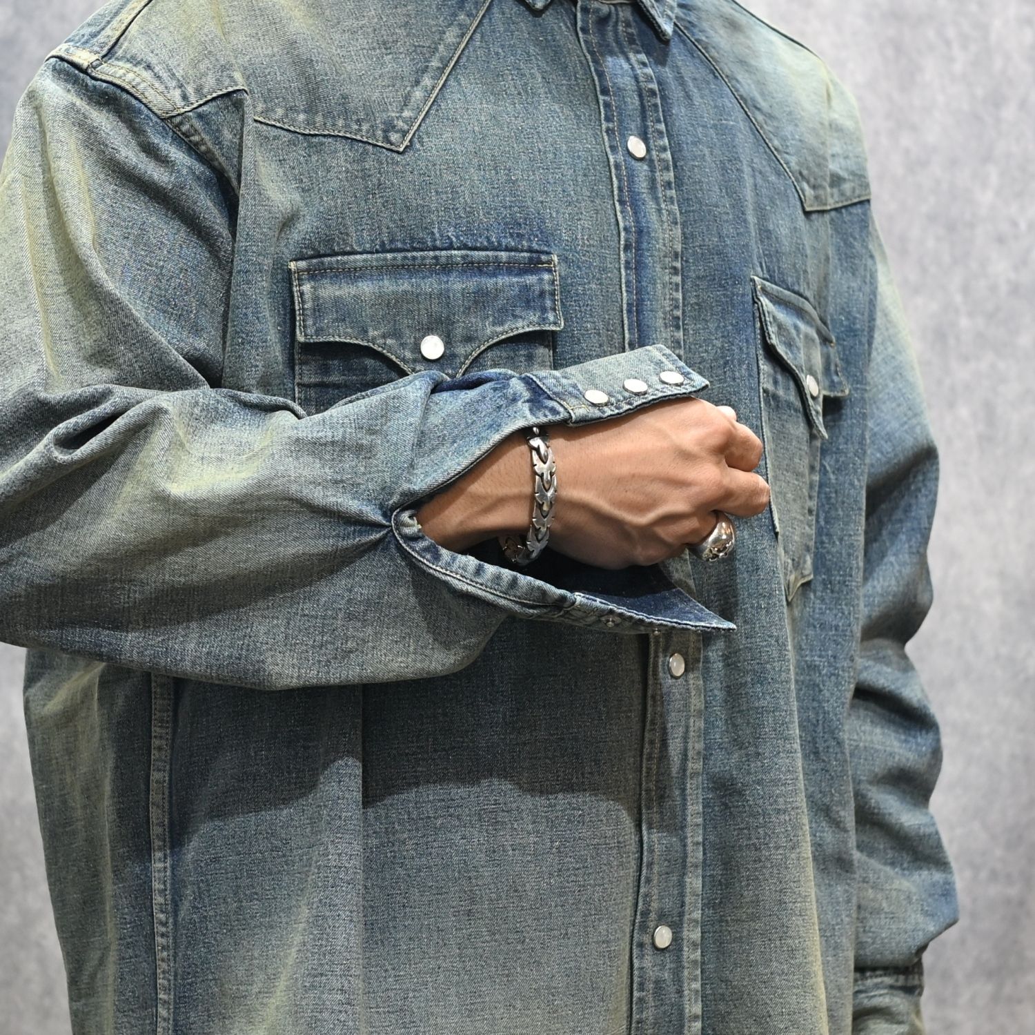 LV DENIM BIG WESTERN SHIRTS （USD） / USネイビー デニムトラウザー （インディゴ） 2026SS-PT4-YT