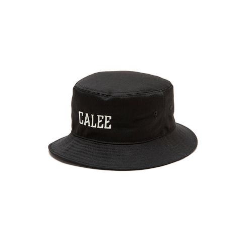 TWILL CALEE LOGO BUCKET HAT (BLACK/WHITE)