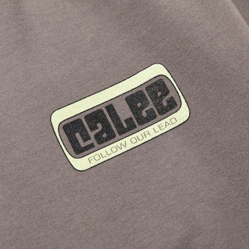 CALEE BOX LOGO L/S T‐SHIRT (GRAY)