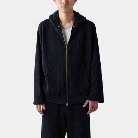 HF thermal hoodie （BLACK）｜サーマル パーカー （ブラック）｜HF-07