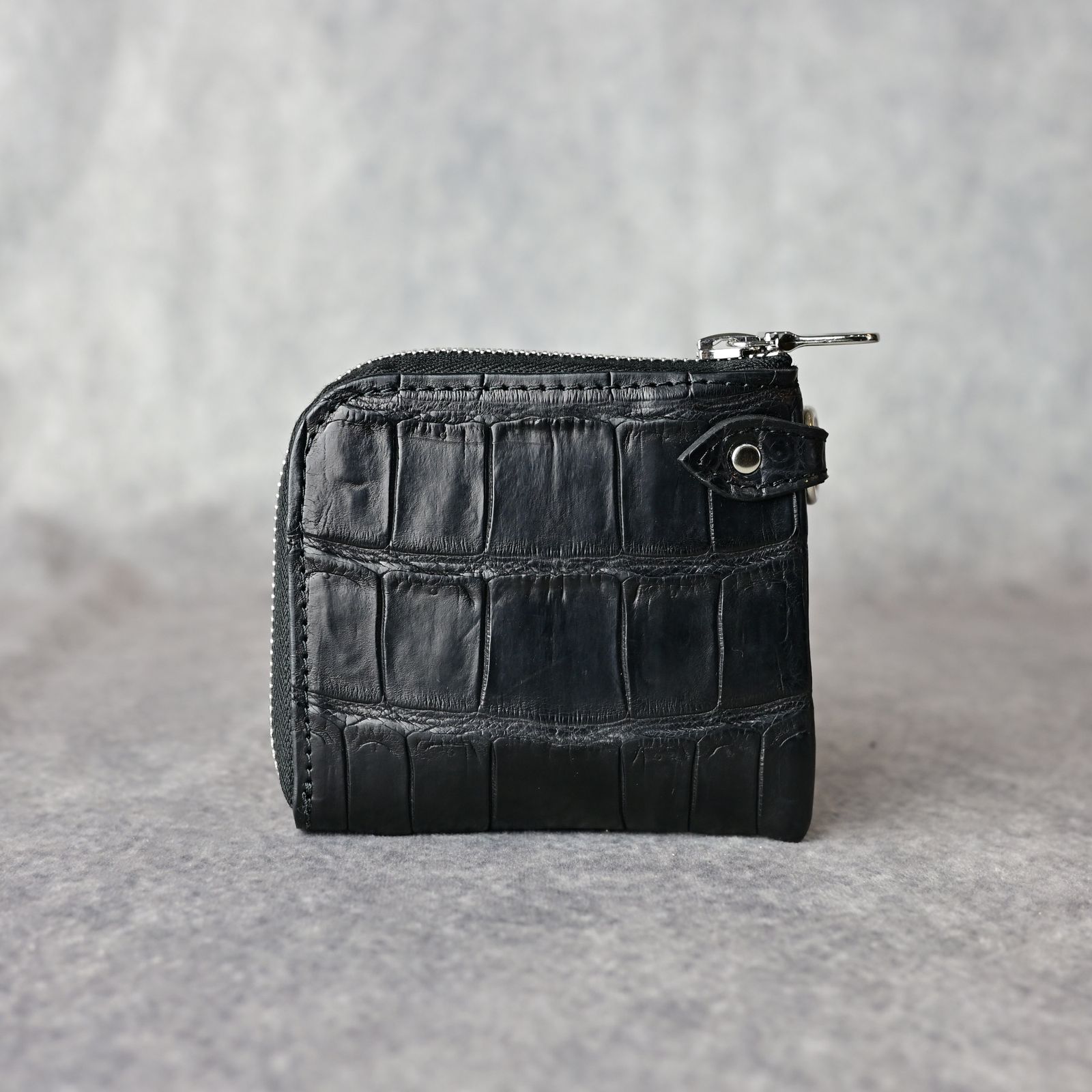 ISAMU KATAYAMA BACKLASH クロコダイルコインケース ISAMU KATAYAMA BACKLASH - CROCODILE COIN PURSE / ブラック