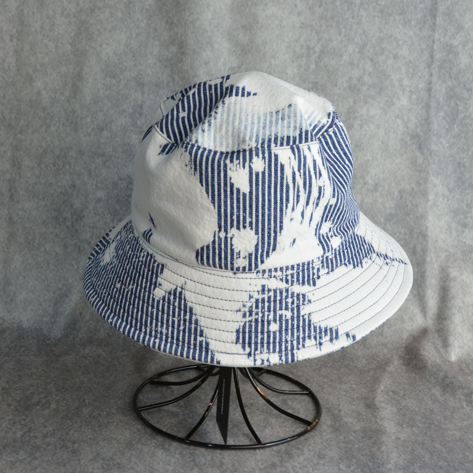 Hickory Bleachout Bucket HAT （USS） / ヒッコリー バケットハット （インディゴ）
