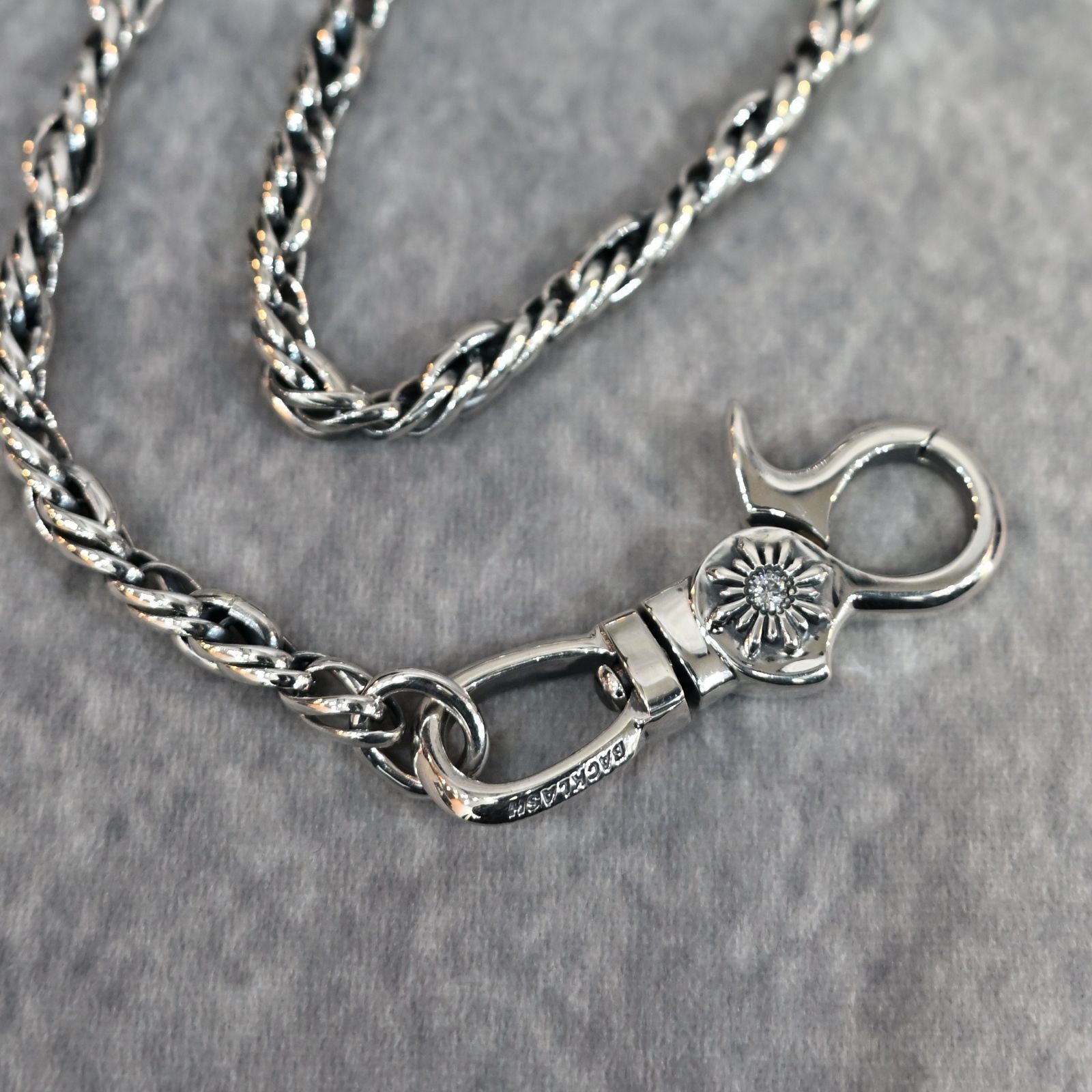 シルバー925 + ジルコニア  ウォレットチェーン (SILVER) ｜ 328-55