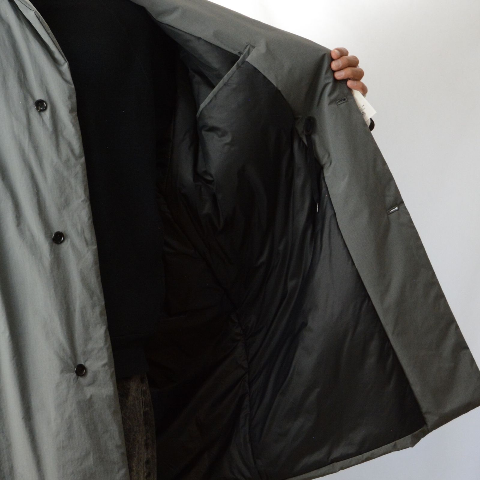 N.HOOLYWOOD - BALMACAAN COAT (GRAY) / ステンカラー コート N.HOOLYWOOD - BALMACAAN COAT (GRAY) / ステンカラー コート