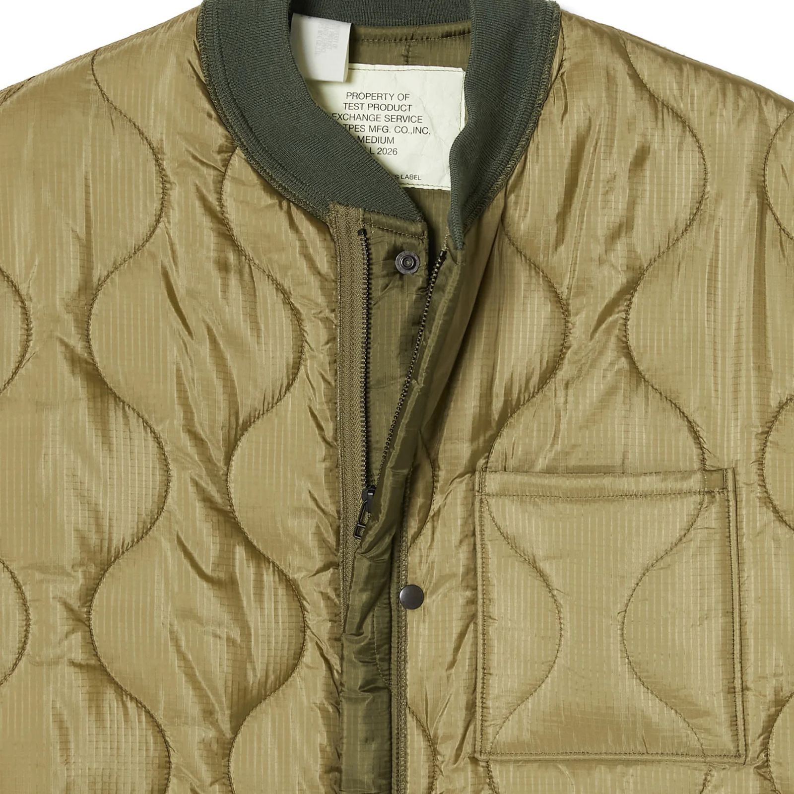 QUILTED JACKET （KHAKI / カーキ） ミリタリーブルゾン｜9262-BL01-003