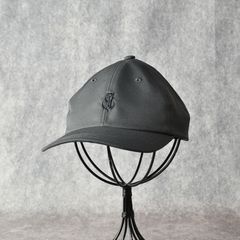 P/T CAL NT LOGO CAP (CHARCOAL) / ロゴ刺繍 浅型キャップ