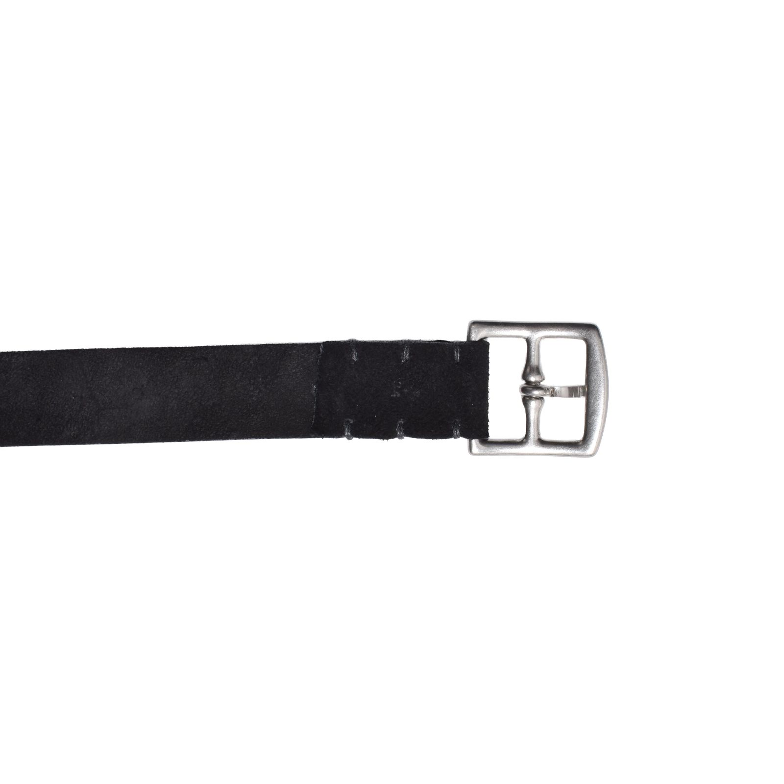 Thick Velour Blade-tip Studs Belt （BLK）｜ベロア 剣先スタッズ ベルト｜MDLBT001