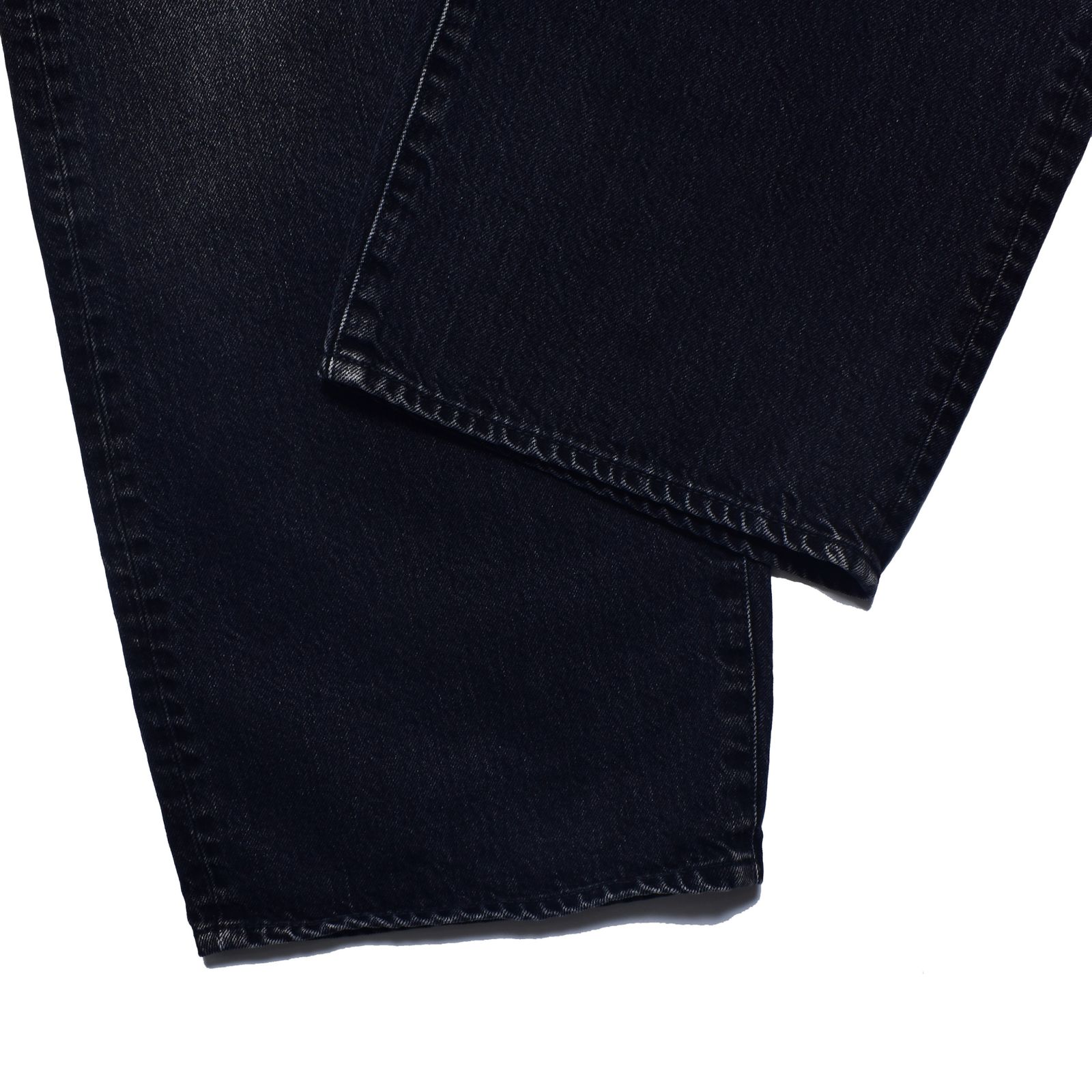 S.Wide Straight Cropped 5pocket USD （BKU）｜クロップド デニムパンツ （ブラック）｜2603-1002