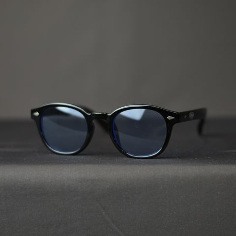 CUTRATE LOGO GLASSES (BLACK × BLUE) / カットレイト ロゴ グラシズ