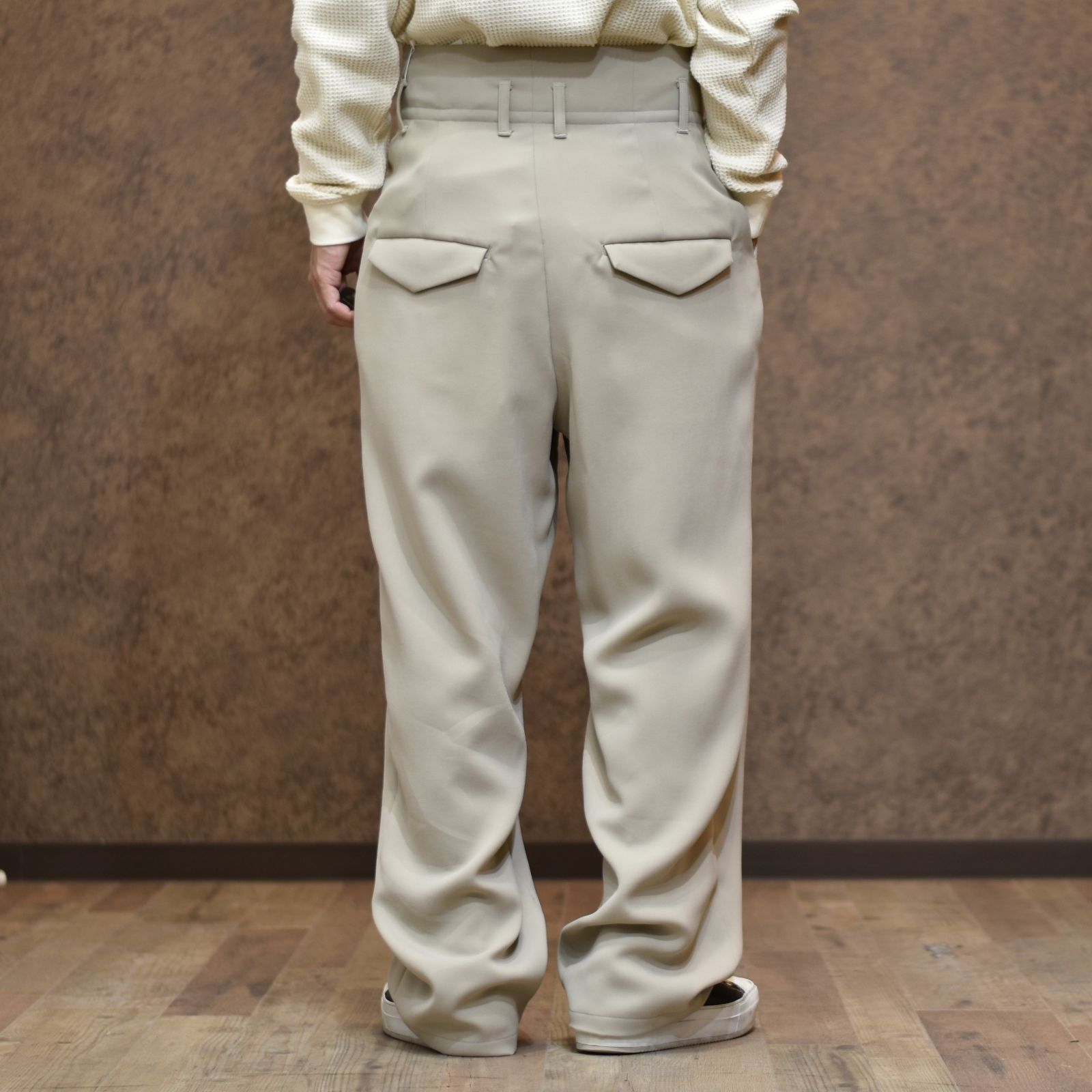ハイウエストワイドパンツ / LB22SS-PT03-DT (BISCUIT)
