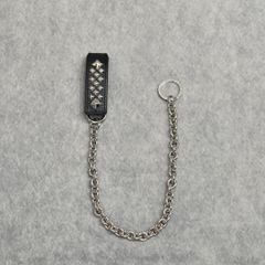 STUDS LEATHER WALLET CHAIN (BLACK)｜スタッズレザー ウォレットチェーン｜CL-26SS016LE
