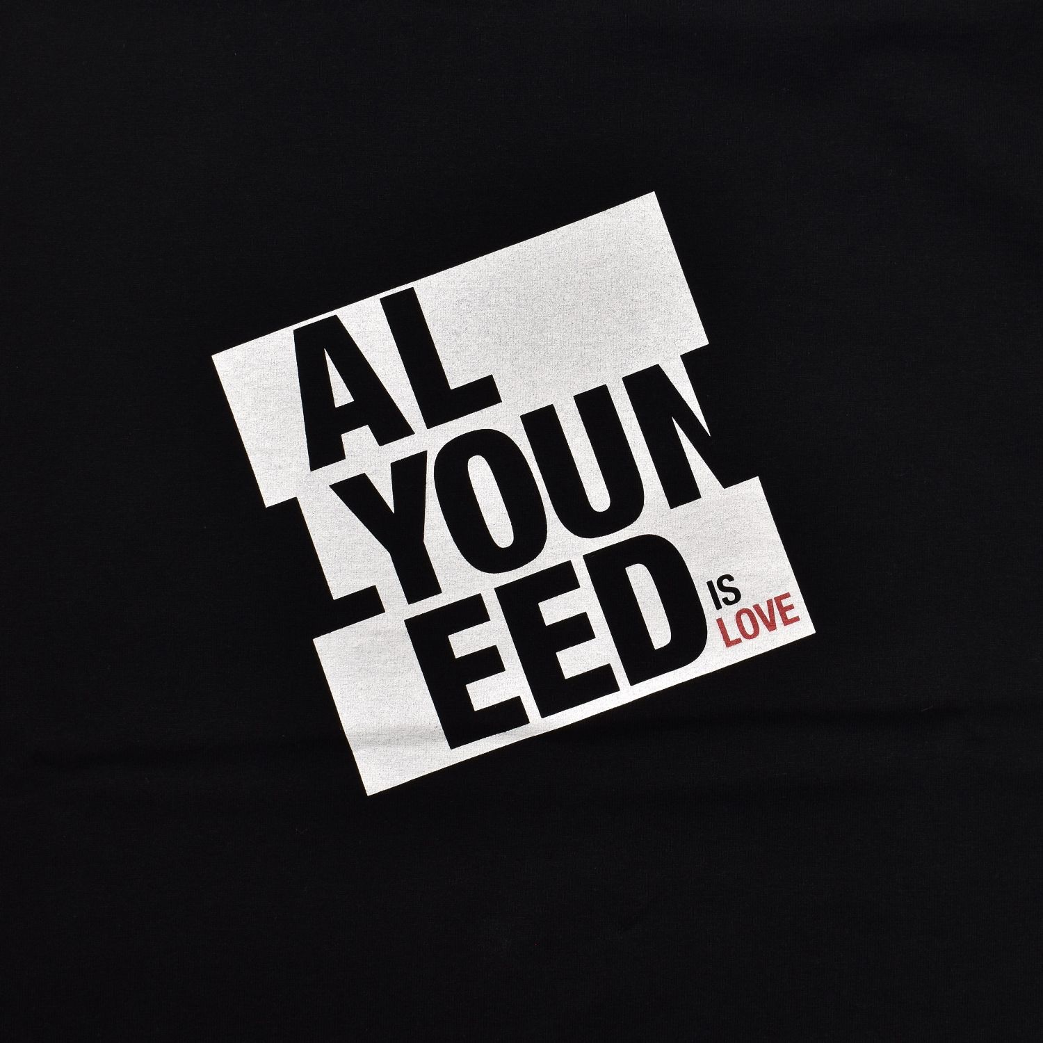 All You Need is Love Tee （BLK） ｜プリントTシャツ (ブラック)｜2604-4004