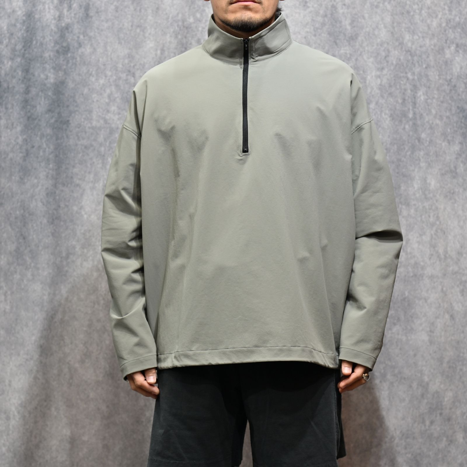 HALF ZIP PULLOVER （GRAY / グレー）｜ハーフジップ プルオーバー｜9261-CS06-004