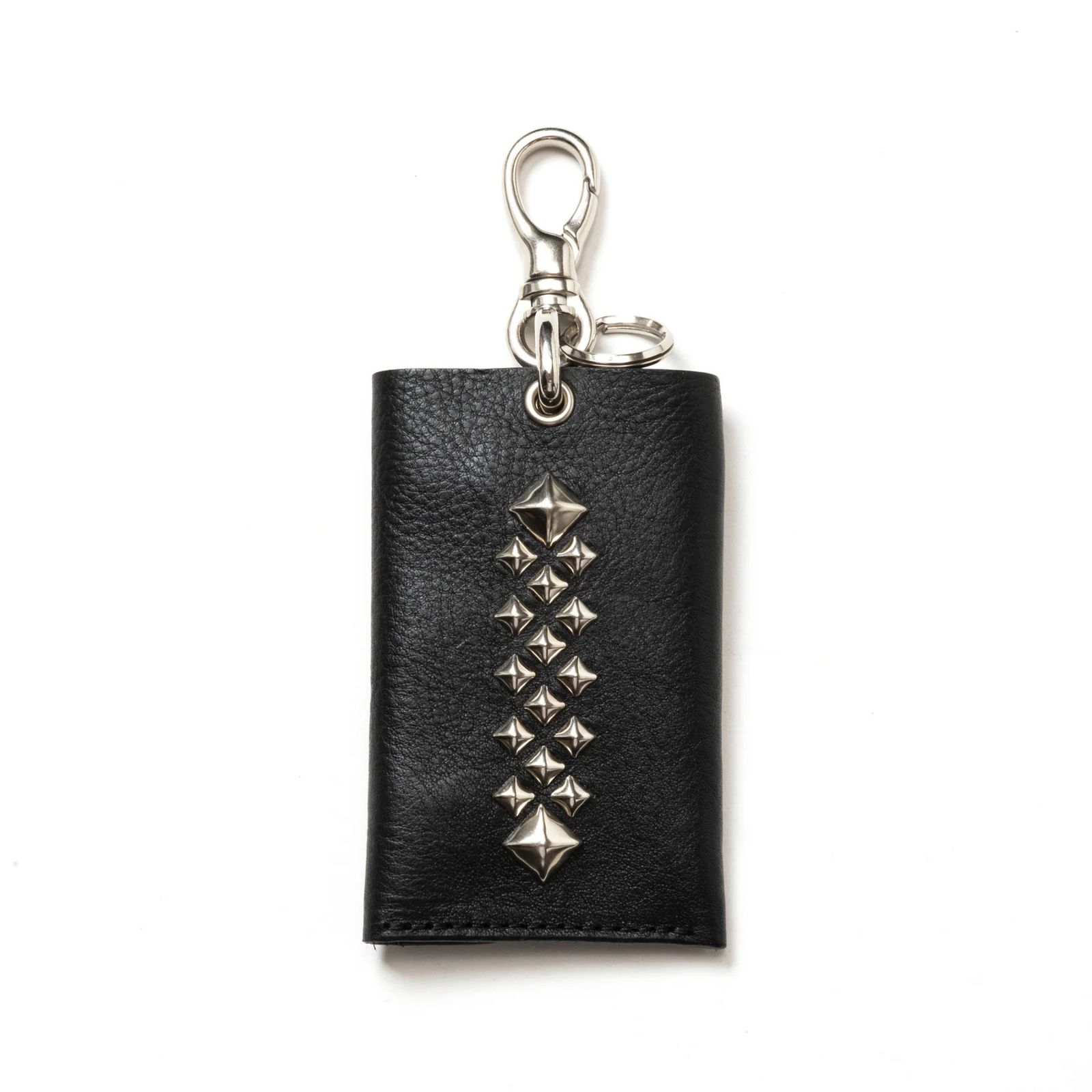 STUDS LEATHER KEY CASE (BLACK)｜スタッズ レザー キーケース｜CL-25AW025LE