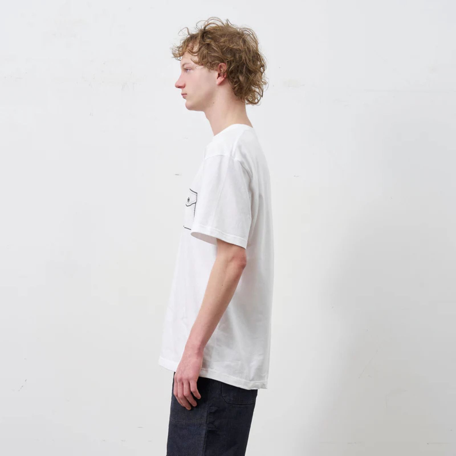 Y1935 POCKET TEE （WHITE）｜ ポケット Tシャツ （ホワイト） 602-261-14