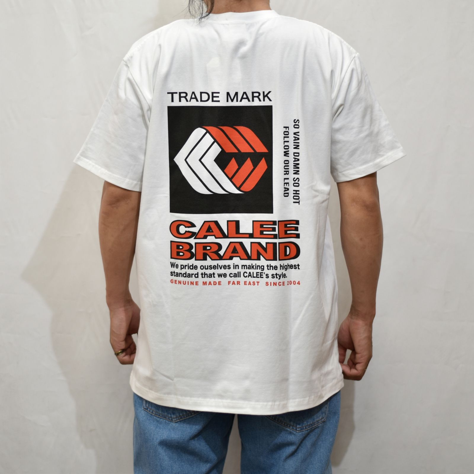 STRETCH TRADE MARK LOGO T-SHIRT (WHITE)