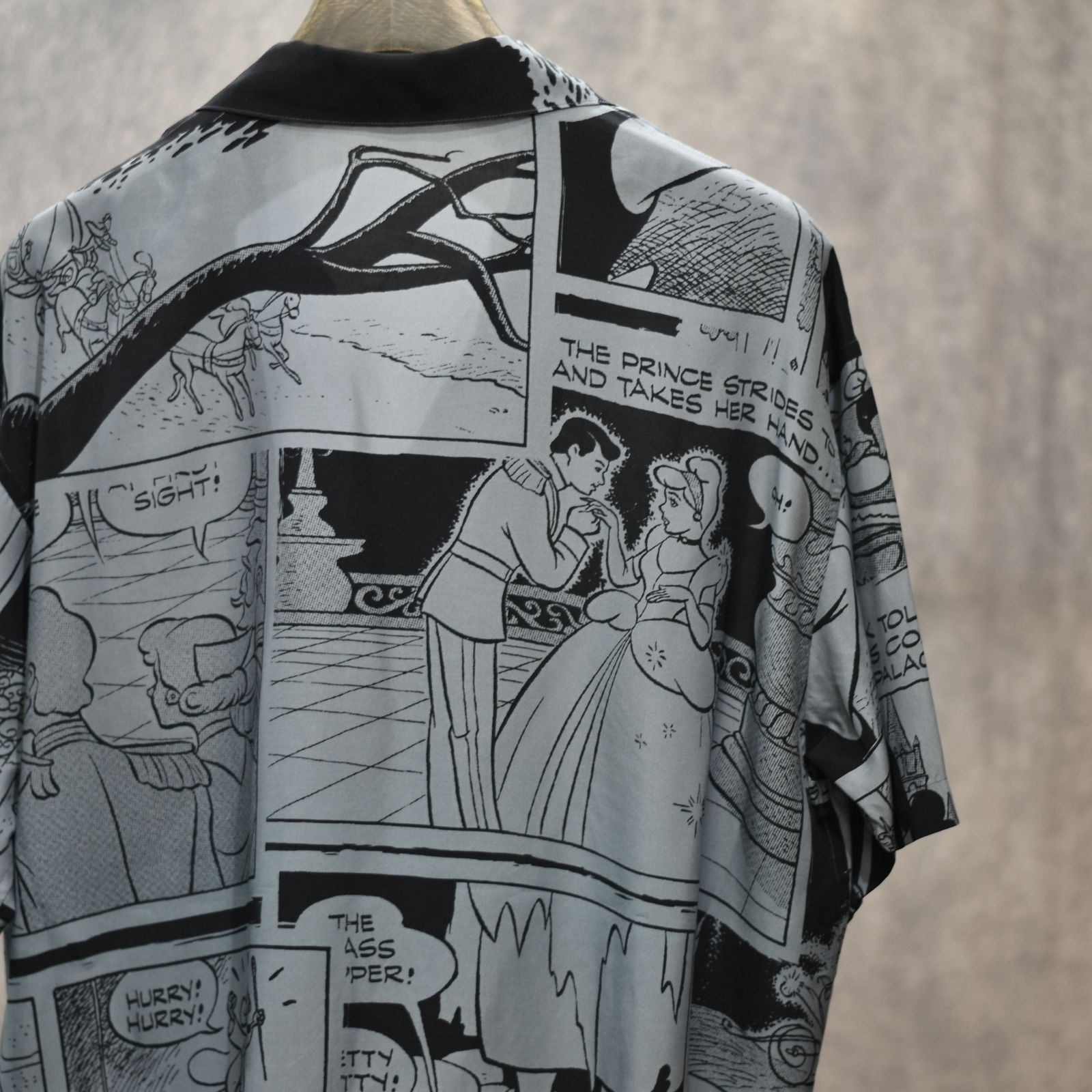 DISNEY VC/PC ALOHA COLLECTION ALOHA SHIRT / CINDERELLA (BLACK) / アロハ シャツ / シンデレラ / DP-024-3285-10