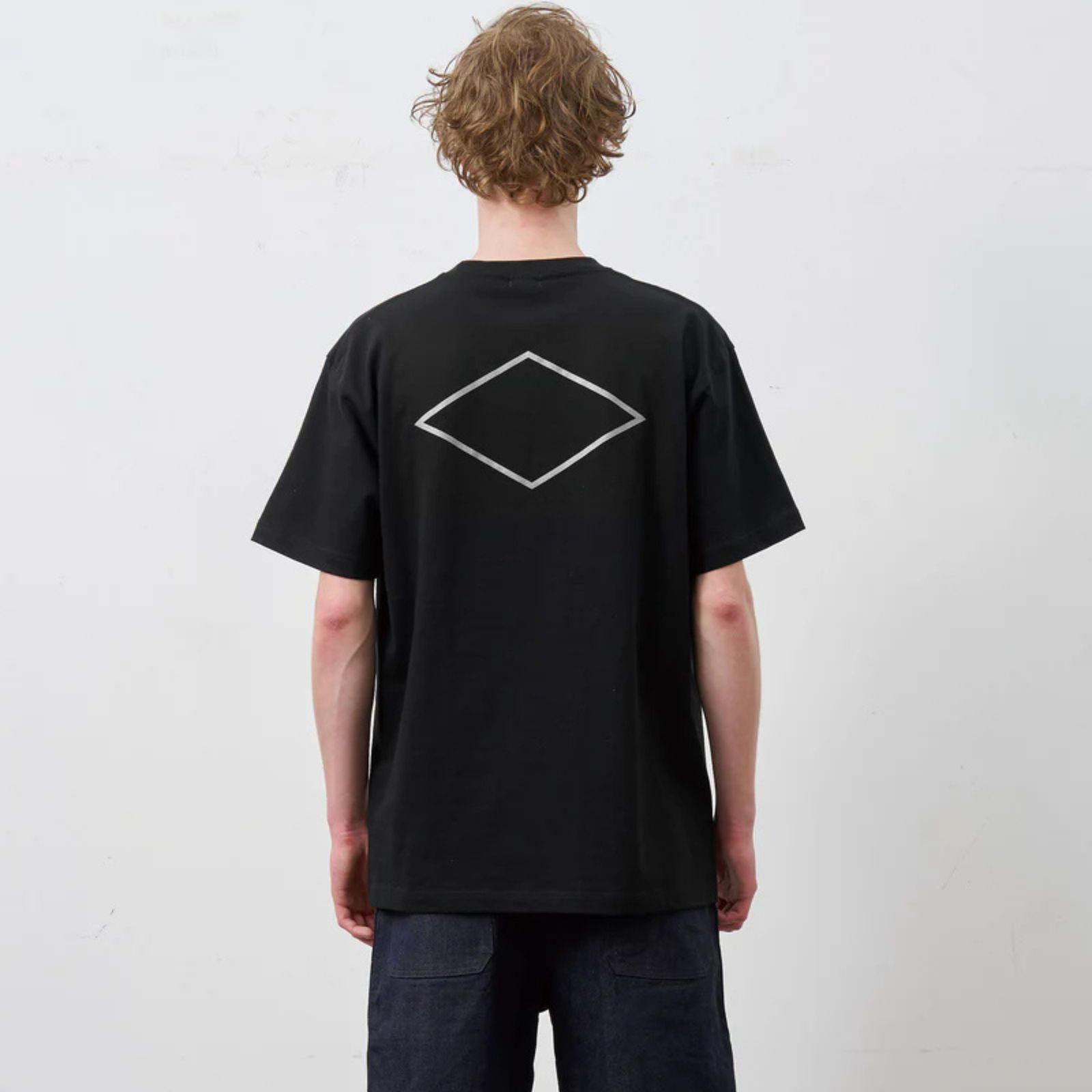 DIAMOND BACK TEE （BLACK）｜ダイアモンド プリント Tシャツ （ブラック） 602-261-17
