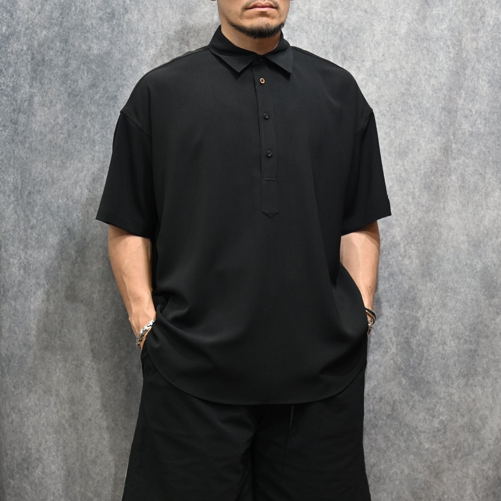 HALF SLEEVE SHIRT （BLACK / ブラック）｜ハーフスリーブ シャツ｜2261-SH54-011