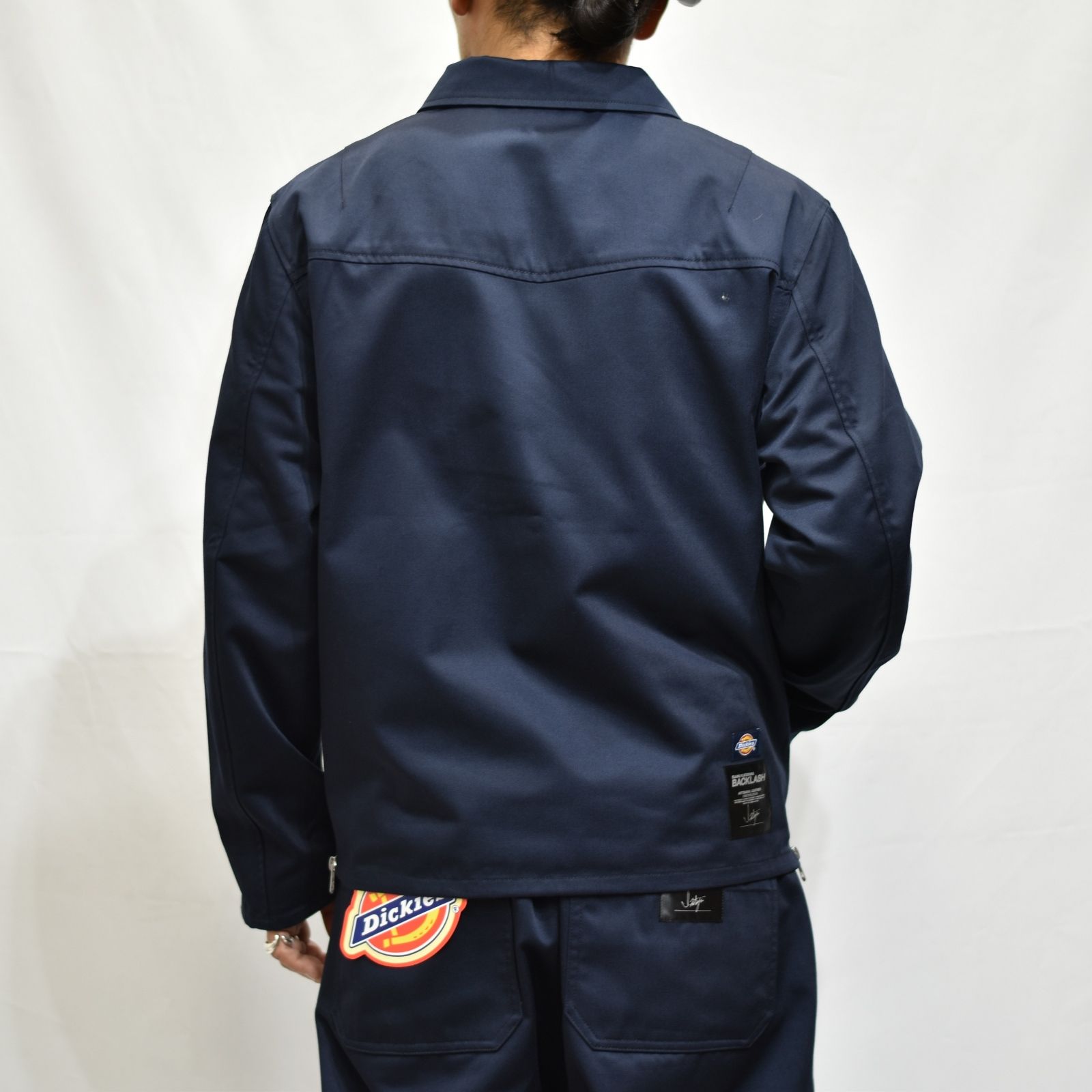 ISAMU KATAYAMA BACKLASH - ×× Dickies ライダース (NAVY