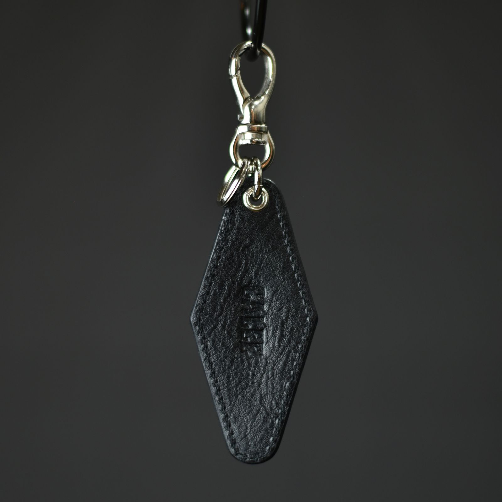 STUDS LEATHER ASSORT KEY RING ＜TYPE I＞ C (Black) / スタッズ レザー アソート キーリング