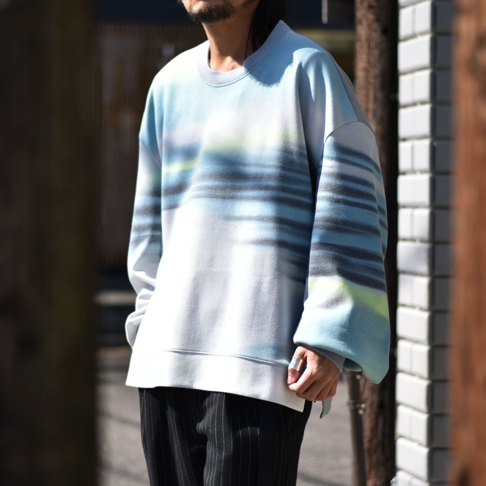 【完売】  プルオーバー - Bestreben Licht / (BLUE LB22SS-PO04-BD トップス