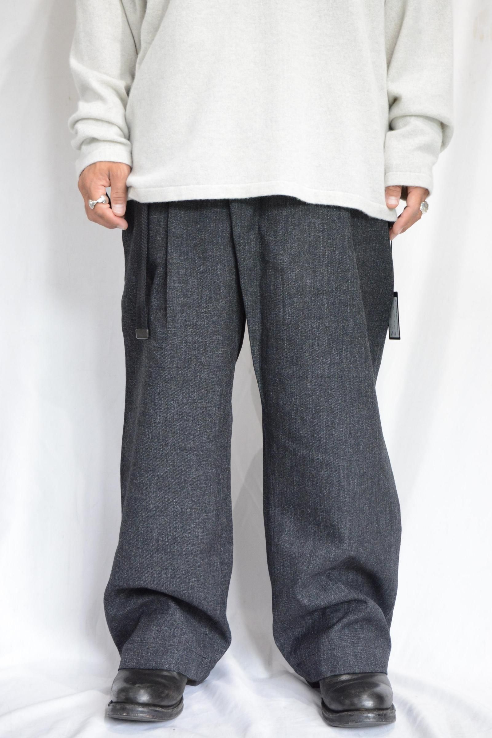 こんにゃく加工 アウトタック ワイドパンツ