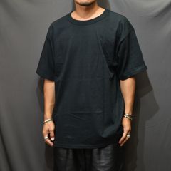 CHAMPION 7OZ ”chord” EMBROIDERY SHORT SLEEVE TEE (BLACK) / チャンピオン ロゴ刺繍 半袖Tシャツ