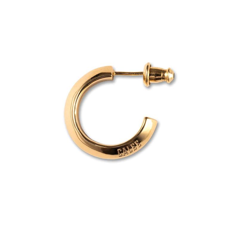 CALEE - LOGO ROLL PIERCE ＜LARGE＞ (GOLD) / ロゴ ロールピアス