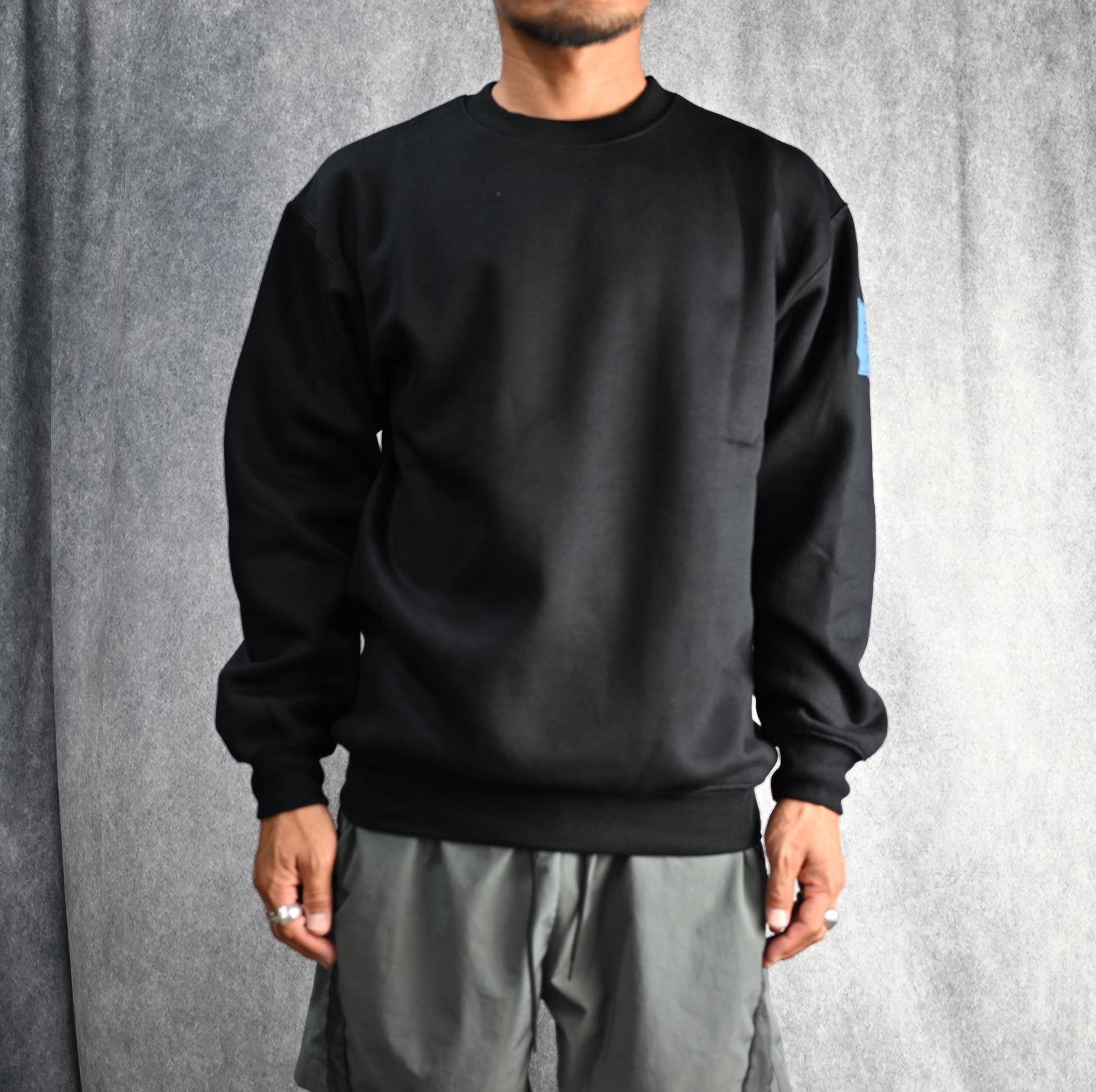 CREWNECK SWEARTSHIRT （BLACK） / スクルーネック スウェット （ブラック）
