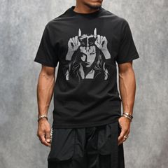 × MASSES “ROUND NECK” SHORT SLEEVE T A Ys （BLACK） / ML-T71-990-2
