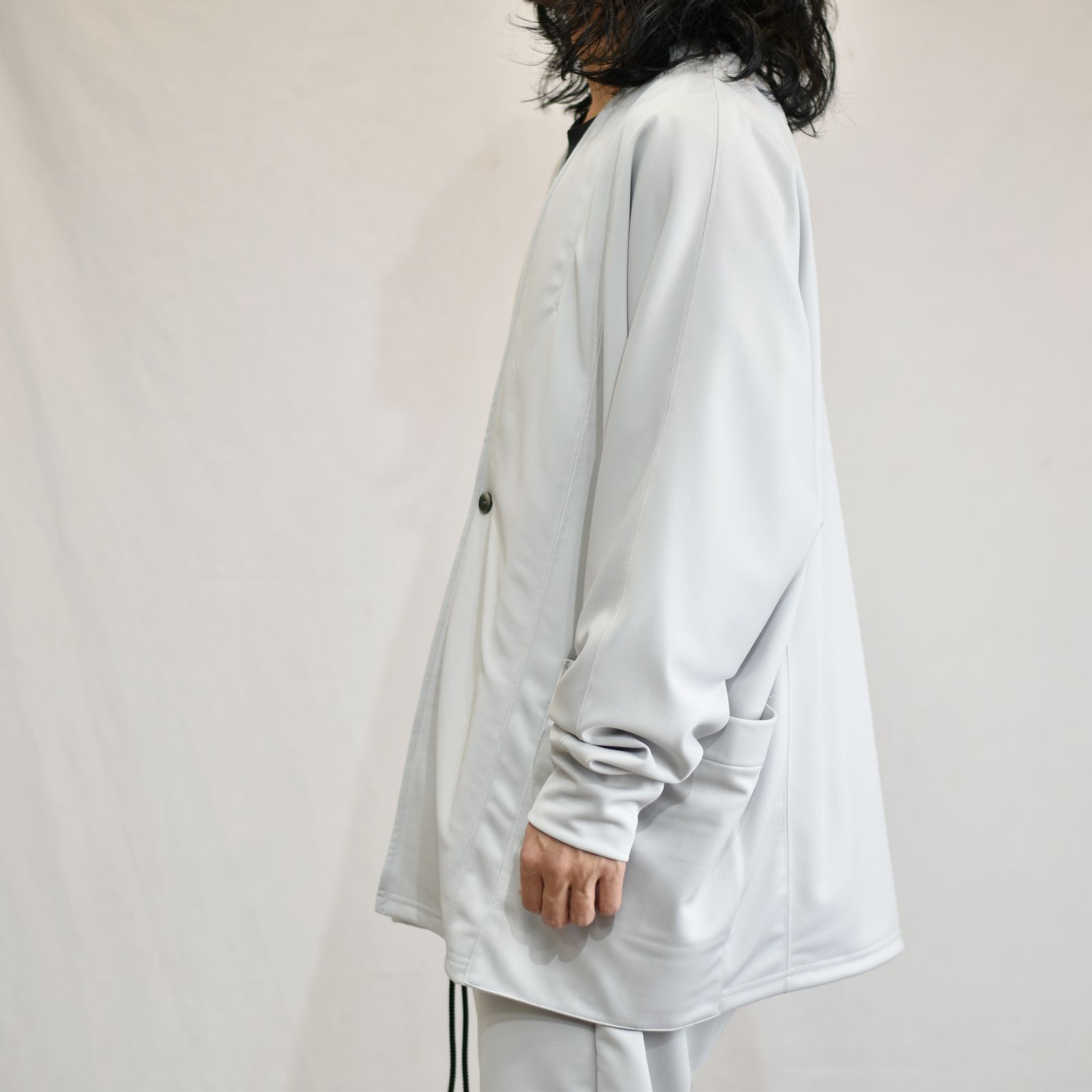 tech jersey dolman sleeve cardigan (ICE GRAY) / ドルマンスリーブ カーディガン
