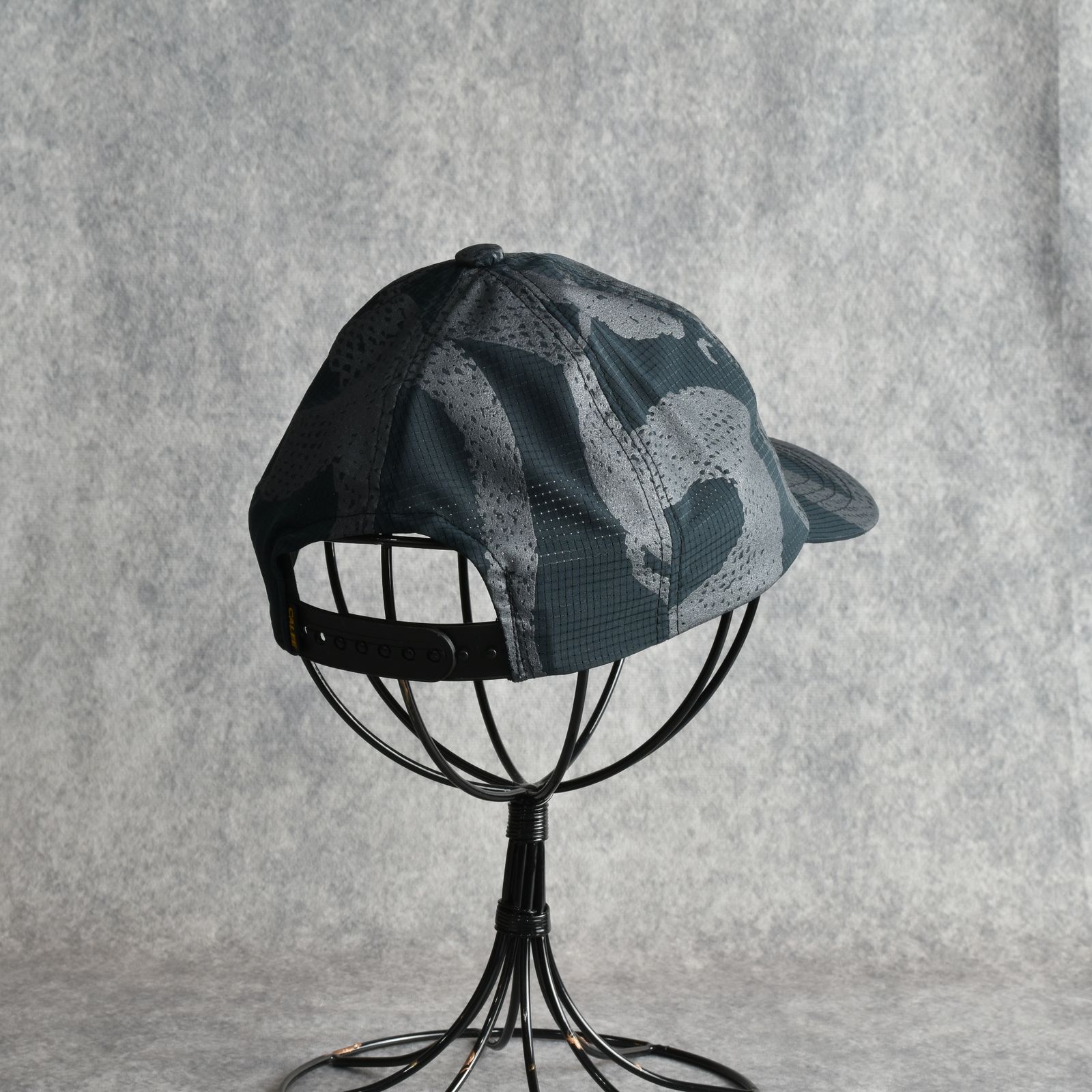DOTAIR®︎ SNAKE PATTERN SOLID CAP ＜REFLECTOR＞ (BLACK) / ドットエア スネーク総柄 浅型キャップ