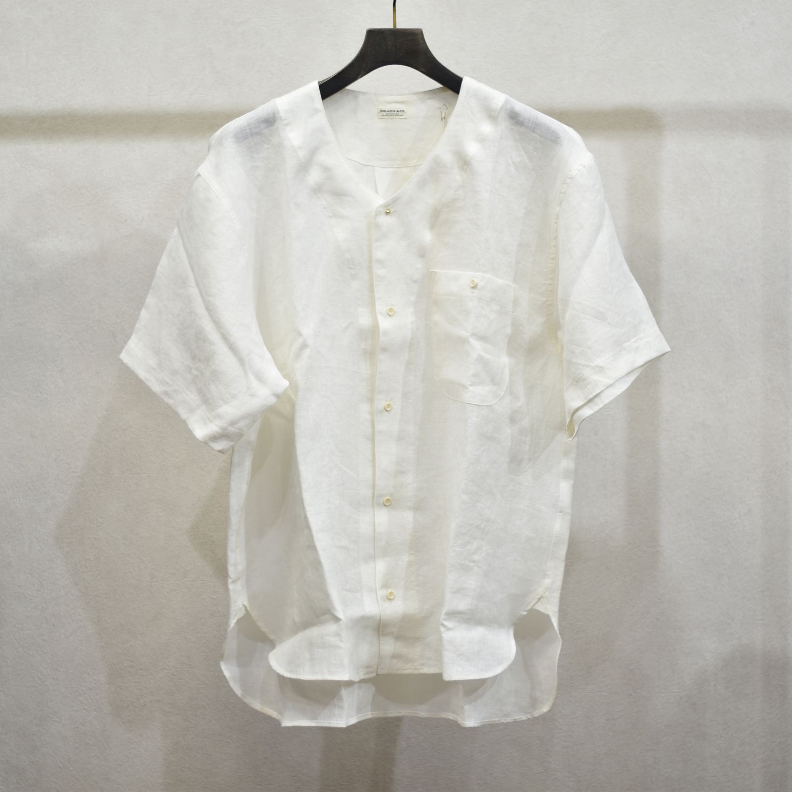 Koikuchi Shirt "HANABI" (WHITE) / 鯉口シャツ