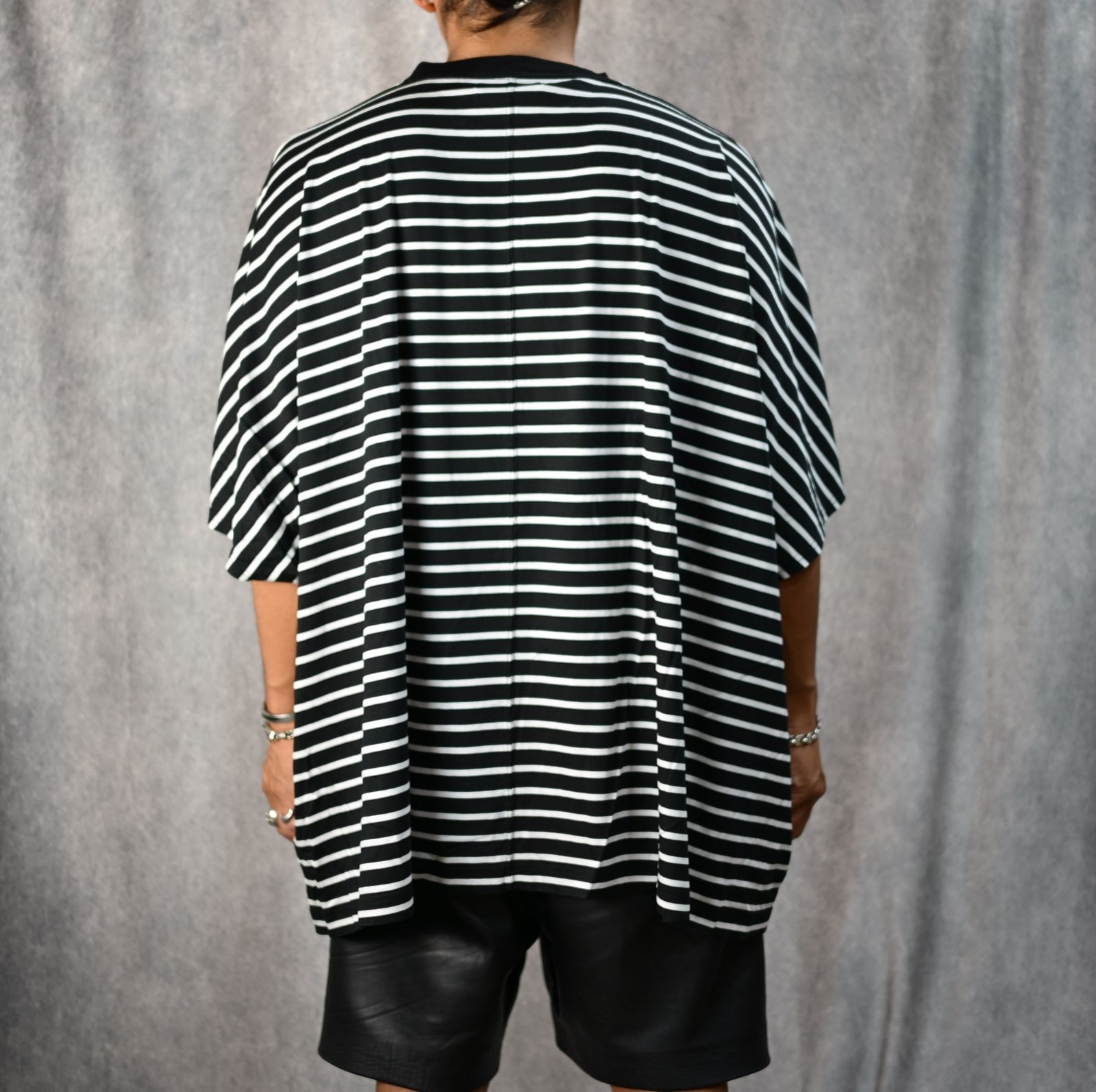 Square Big Border T-SH （BLK） ビッグボーダーTシャツ （ブラック）